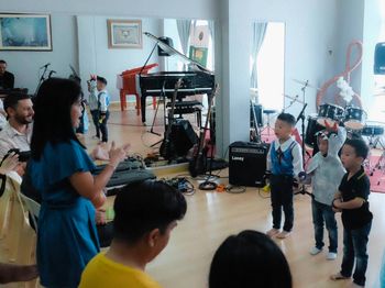 Toddlers from our EMGenius&Fun music lessons in Kuala Belait