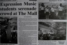 Borneo Bulletin Expression Music Students serenade crowd