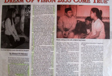 Borneo Getting A Head Satrt to Making Dream of Vision 2035