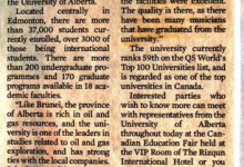 The Brunei Times Discover University of Alberta